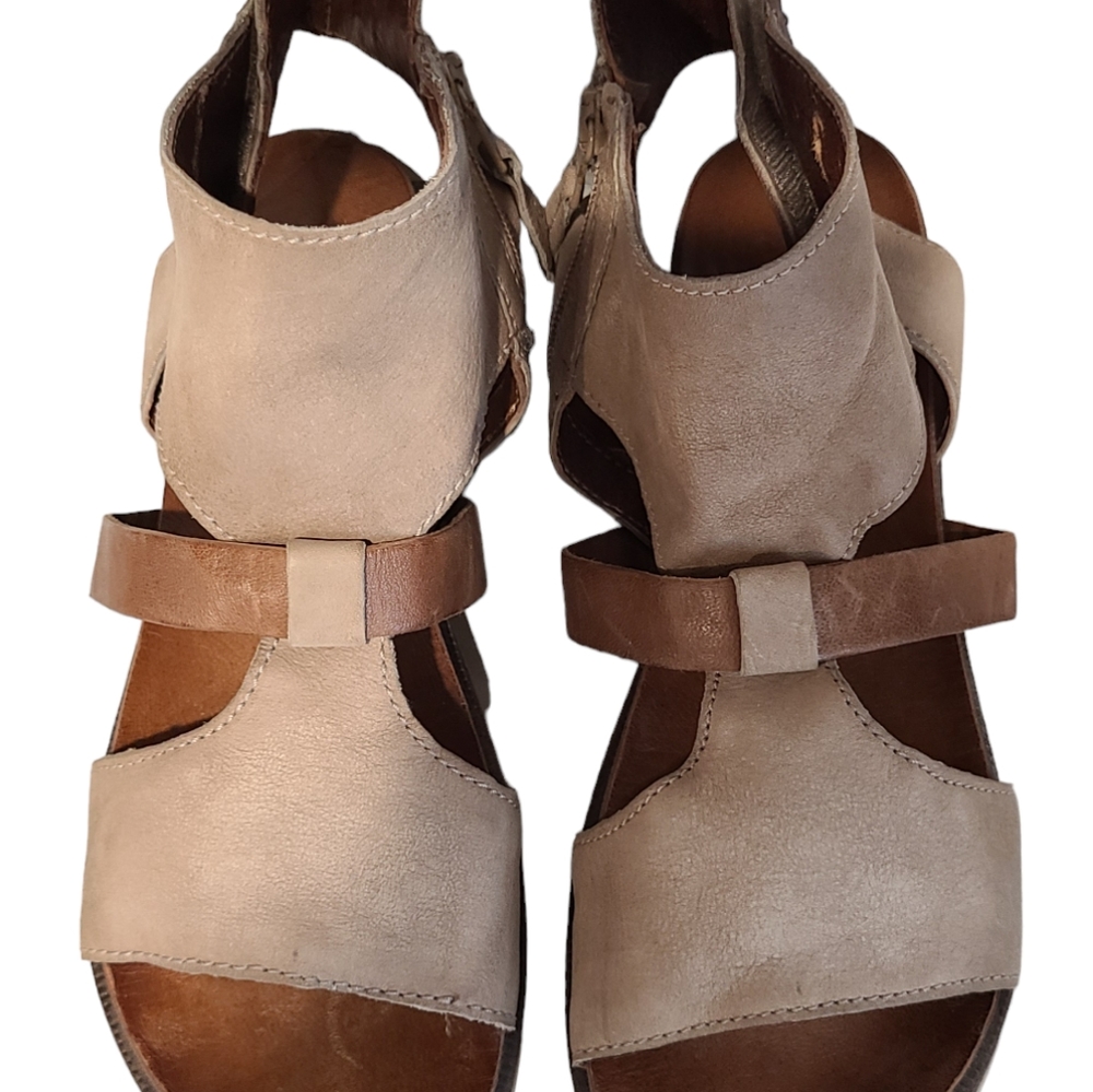 Miz Mooz Verona Collection Sandals Women's 9.5 EU41. Taupe/Brown